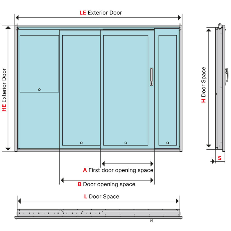 Four wings door 2P57